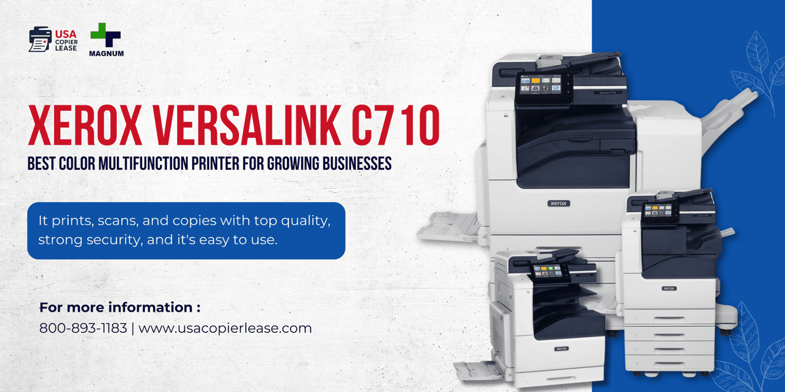 Xerox Versalink C710: Best Color Multifunction Printer for Growing Businesses